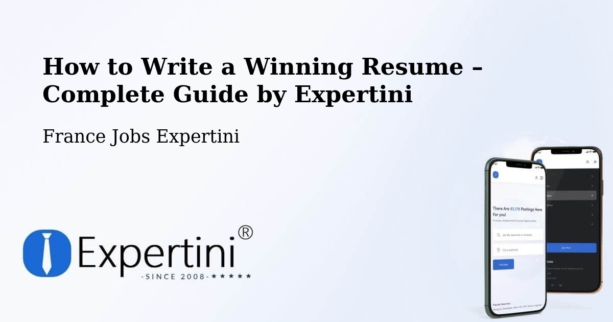 Resume Writing Guide for Job Seekers – Bavans - Bavans, France Jobs Expertini